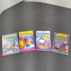 Goosebumps Books Lot of 4 R.L. Stine Chicken Chicken Retro 90s Y2K